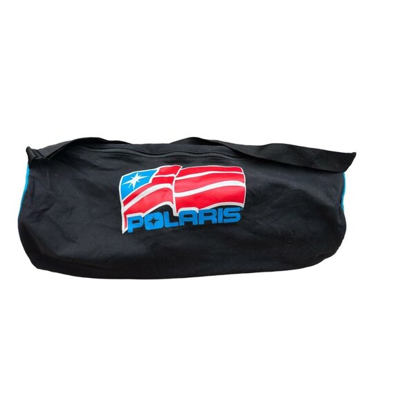 RARE Vintage POLARIS Snowmobile ATV Duffle Equipment Gear Bag 32”x14”x14” Large - Picture 3 of 9